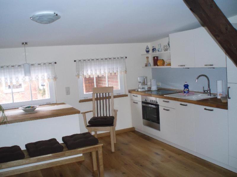 Stadtferienwohnung Teterow Bagian luar foto